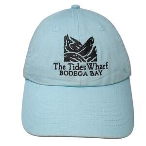 The Tides Wharf Bodega Bay Baseball Cap Blue OS Adjustable Royal Resortswear